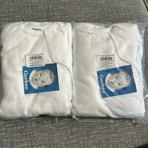Gerber white onsies